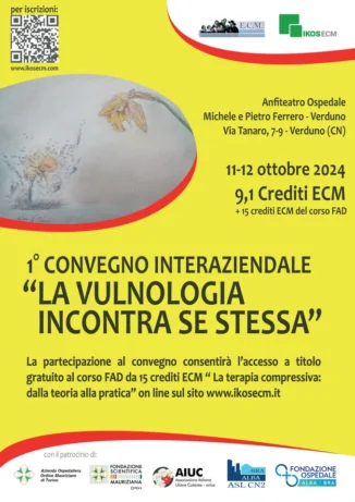 All'ospedale di Verduno venerdì 11 e sabato 12 si parla di vulnologia