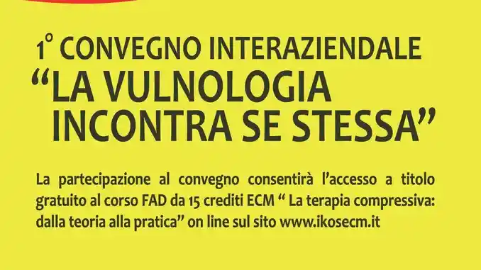 All'ospedale di Verduno venerdì 11 e sabato 12 si parla di vulnologia