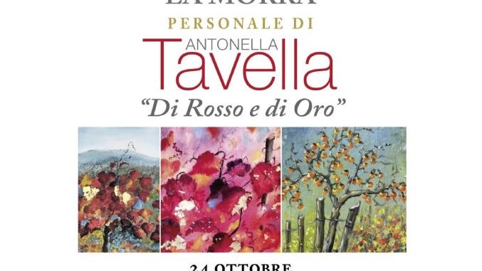 “Di rosso e di oro”, la mostra personale di Antonella Tavella a La Morra