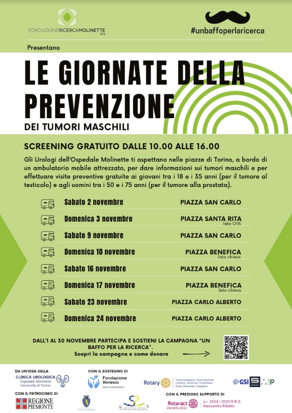 Al via la campagna “Un baffo per la ricerca” rivolta alla prevenzione tumori maschili 2