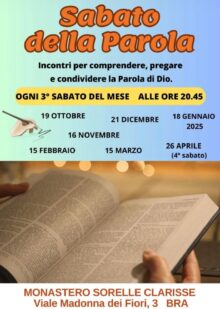 La Parola di Dio protagonista al Gruppo Biblico e alle Clarisse