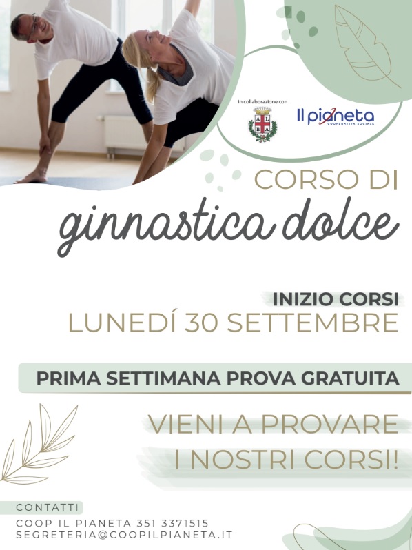 Ripartono i corsi di ginnastica per la Terza Età ad Alba 1