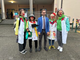 Anche il sindaco di Alba ha partecipato alla Settimana Piedibus 1