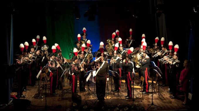 La fanfara dell’Arma per l’associazione nazionale Carabinieri