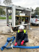 Protezione civile del Piemonte interviene in Emilia-Romagna con i mezzi per il pompaggio dell