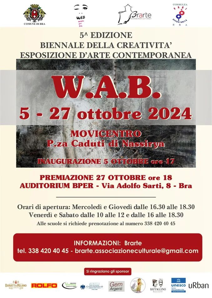 Al Movicentro di Bra torna Wab, biennale della creatività