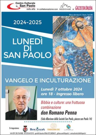 Partono i Lunedì di San Paolo con l'intervento di don Romano Penna su Vangelo e inculturazione