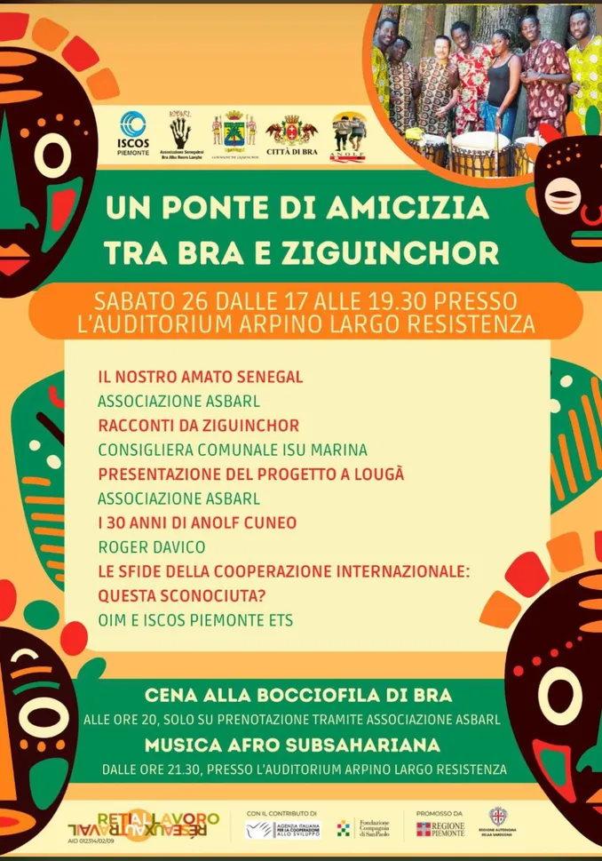 Un ponte tra Bra e Ziguinchor, sabato sarà una giornata speciale per la comunità del Senegal