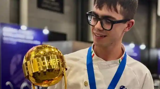 sabatini chef1 Il campione del mondo della pasticceria è il braidese Mattia Silvio Sabatini