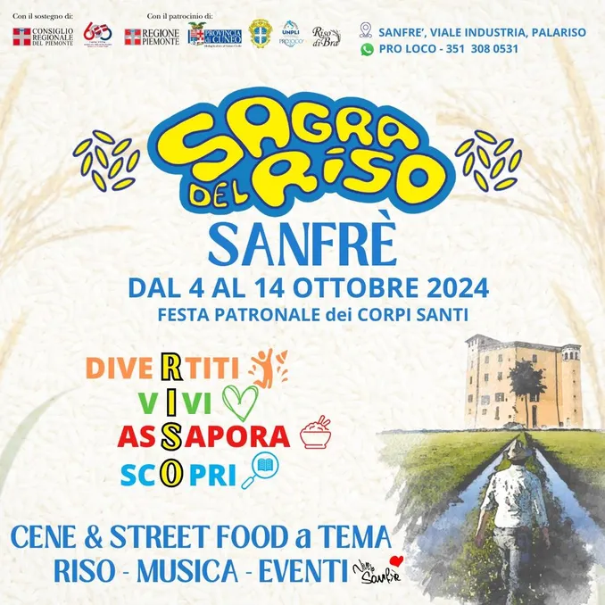 A Sanfrè il riso è protagonista della festa