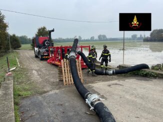 La colonna mobile dei Vigili del fuoco di Cuneo in Emilia 4