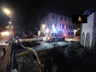 La colonna mobile dei Vigili del fuoco di Cuneo in Emilia 2