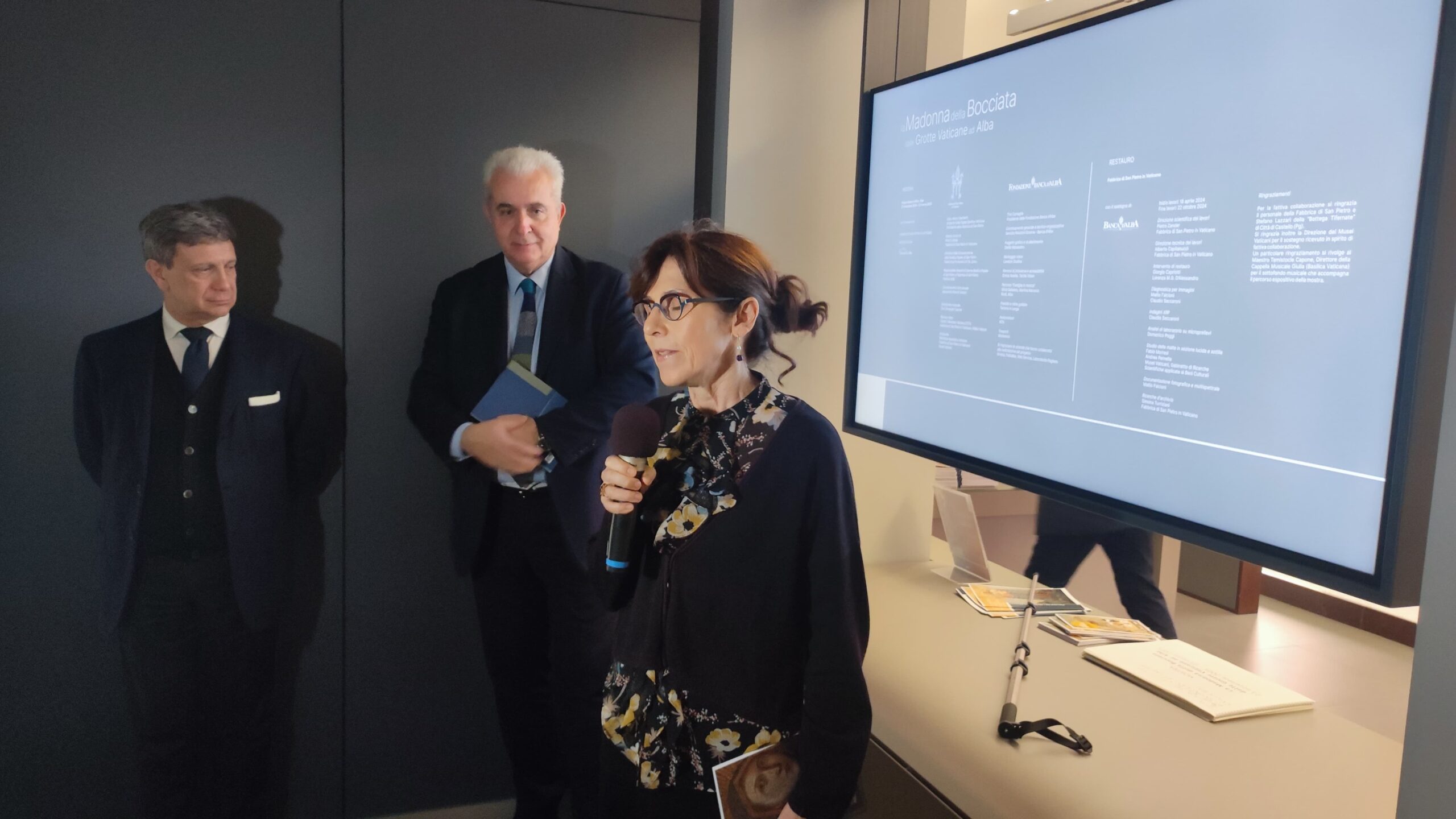 Da San Pietro  la Madonna della bocciata di Cavallini a palazzo Banca d