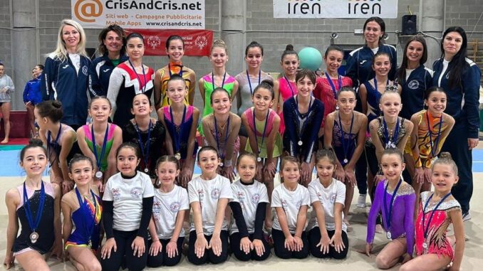 Giovani promesse in pedana della Società Ginnastica Alba alla 3ª prova regionale di Promogym presso il Pala Ginnastica di Torino