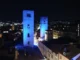 Torri illuminate ad Alba
