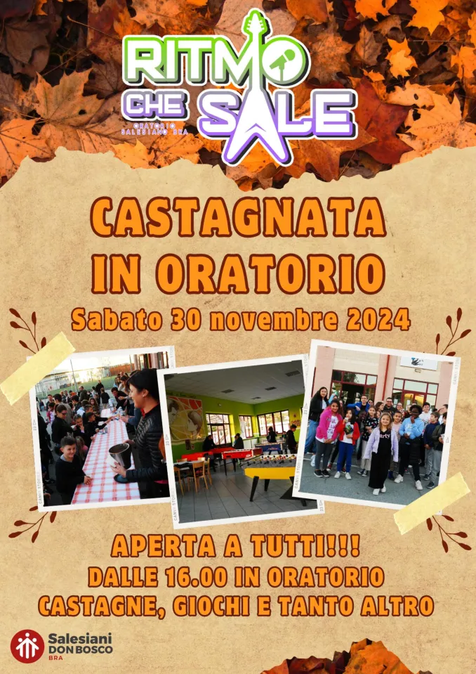 Oratorio salesiano di Bra, appuntamenti con castagnata e festa dell’Immacolata