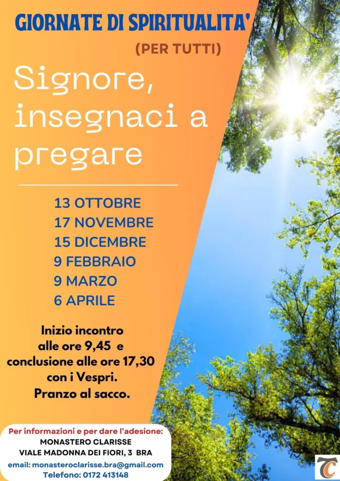 Alle Clarisse di Bra tornano  i sabati della Parola