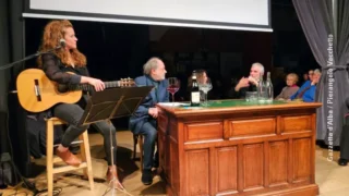 Alla fondazione Mirafiore si parla di Luigi Tenco con Enrico De Angelis, Enrico Deregibus e Giua 1