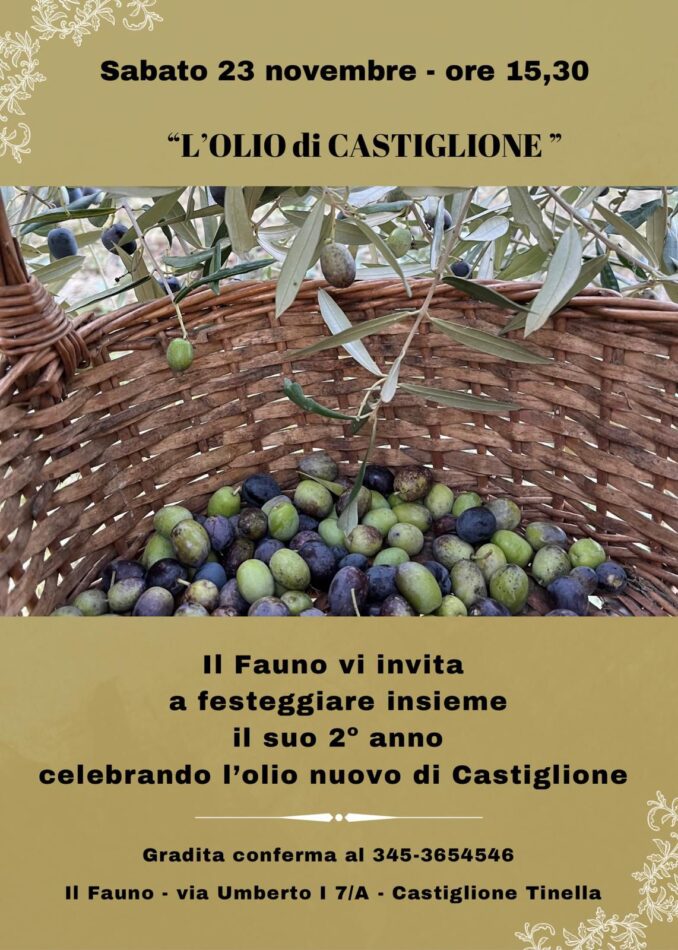 Il Fauno celebra l’olio nuovo di Castiglione (DA FINIRE MARTEDì) 1