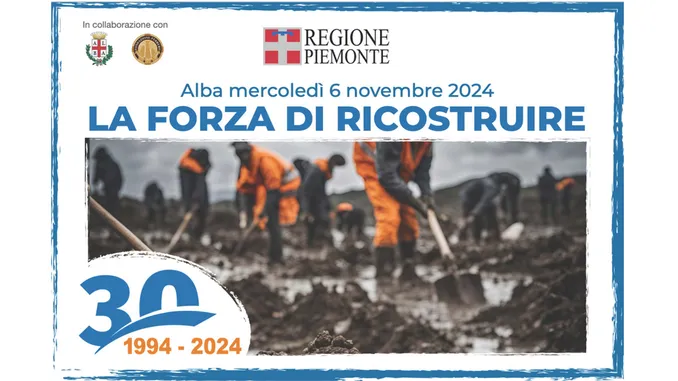 1994-2024 / La forza di ricostruire, la Regione ricorda le vittime ad Alba