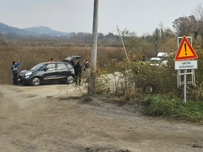 È in corso un controllo di Polizia e Guardia di finanza nel cantiere dell'autostrada a Roddi