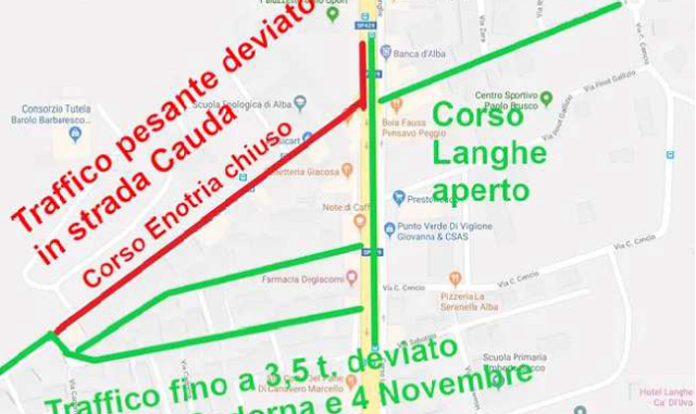 Sei mesi di chiusura di corso Enotria. Il centrodestra: «Si posticipi il cantiere: non sono stati informati i cittadini»