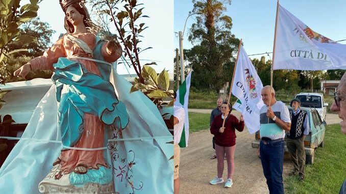 Da La Floresta, città uruguaiana, la processione alla Madonna dei Fiori