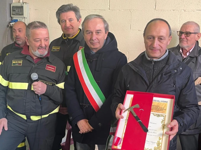 A Bra i Vigili del fuoco fanno festa per Santa Barbara