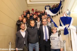 Il campione di atletica Pietro Riva ricevuto in Municipio ad Alba