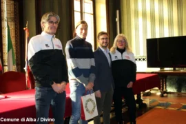 Il campione di atletica Pietro Riva ricevuto in Municipio ad Alba 2