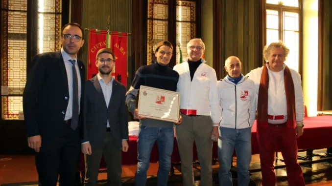 Il campione di atletica Pietro Riva ricevuto in Municipio ad Alba 3