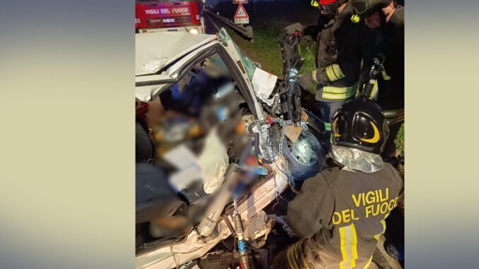 Incidente stradale che ha coinvolto 3 autovetture sulla Srtrada Statale 20 nel Comune di Genola