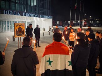 Aleppo in mano agli jihadisti, al Grattacielo della Regione Piemonte una fiaccolata «per non far calare il buio sulla Siria»