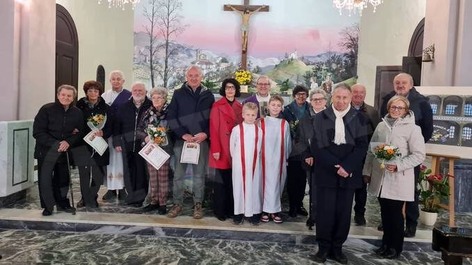 A Benevello festeggiati gli anniversari di matrimonio 1