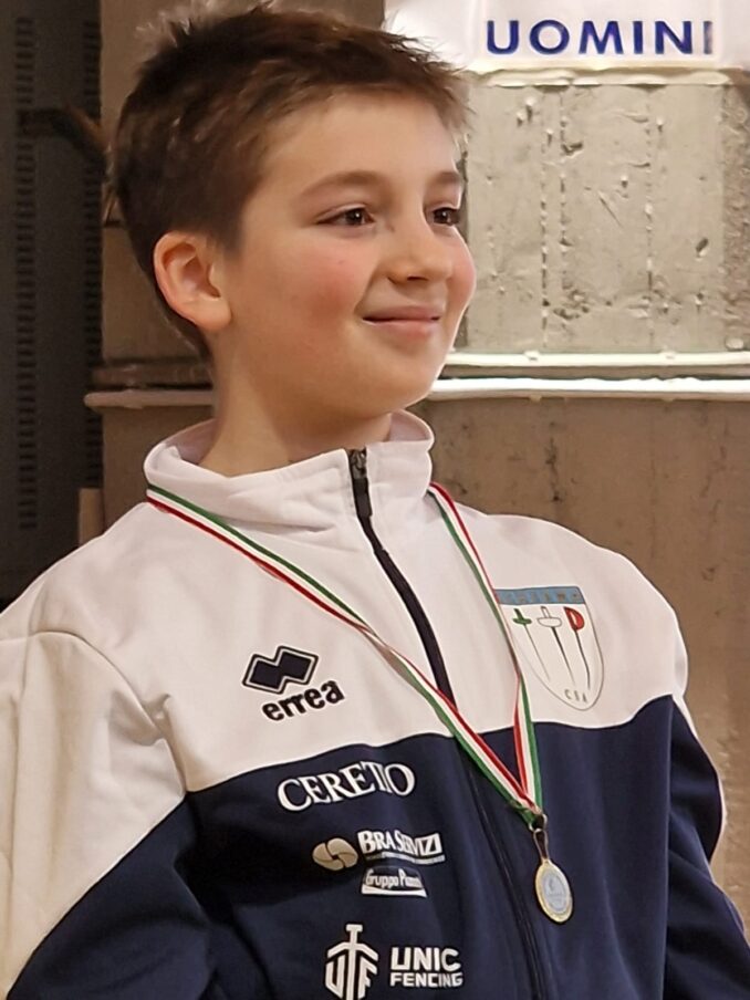 Alla gara di spada regionale Gran Premio Giovanissimi in pedana ad Agliè il Club Scherma Associati