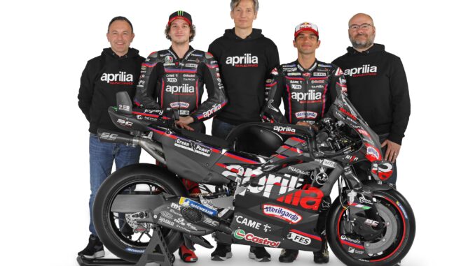 958 Santero è sponsor ufficiale dell'Aprilia Racing in Motogp 1