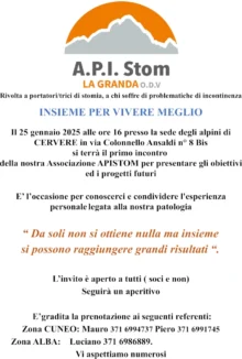 Apistom la Granda, gli stomizzati festeggiano il primo anno della loro associazione