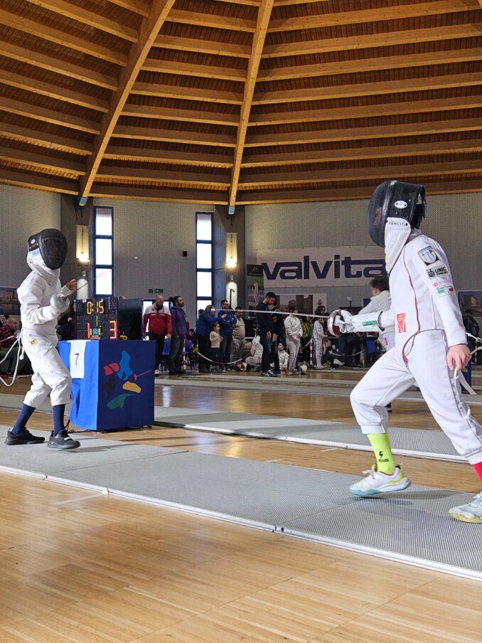 Alla gara di spada regionale Gran Premio Giovanissimi in pedana ad Agliè il Club Scherma Associati 1