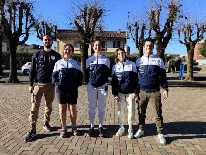 Alla gara di spada regionale Gran Premio Giovanissimi in pedana ad Agliè il Club Scherma Associati 2