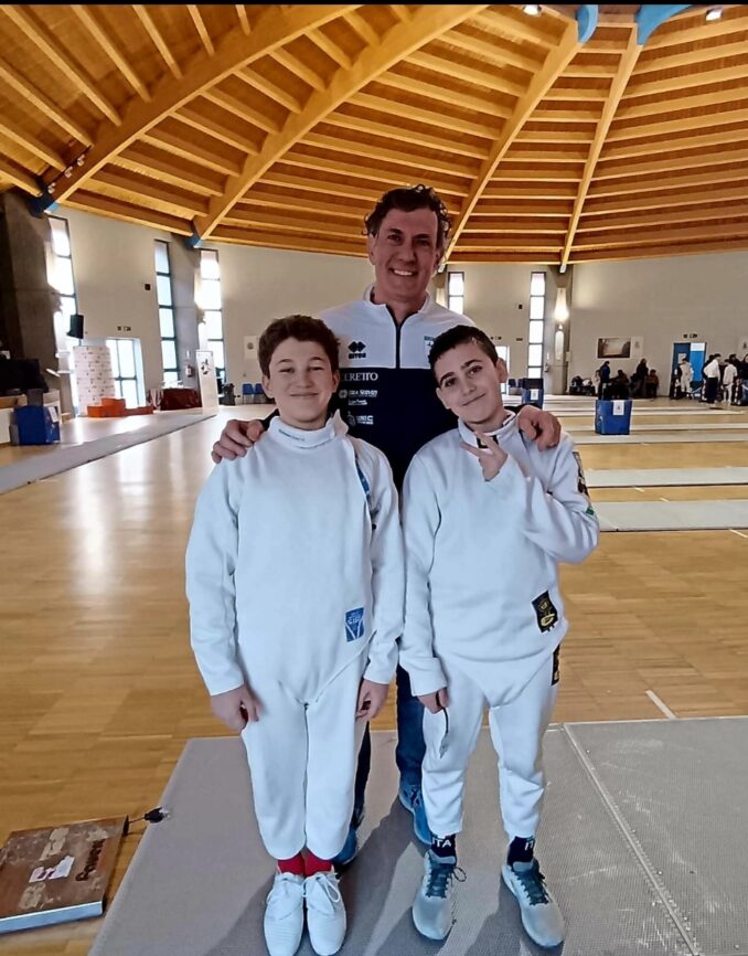 Alla gara di spada regionale Gran Premio Giovanissimi in pedana ad Agliè il Club Scherma Associati 4