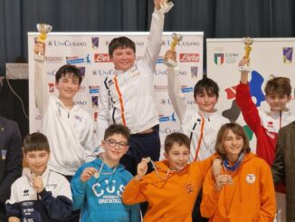 Alla gara di spada regionale Gran Premio Giovanissimi in pedana ad Agliè il Club Scherma Associati 6