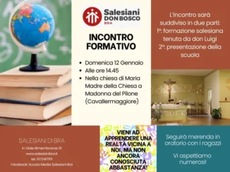 Madonna del Pilone: domenica 12 gennaio l’incontro con la scuola media salesiana di Bra