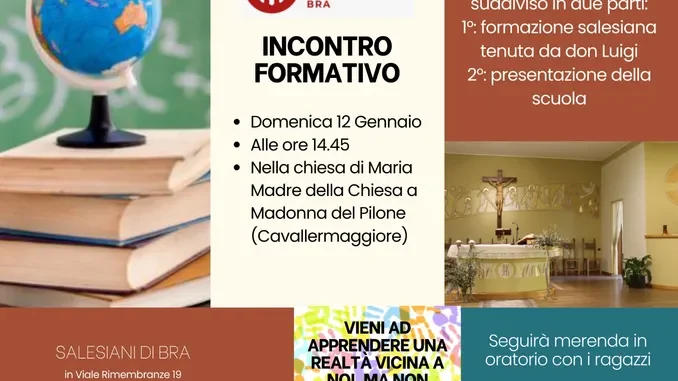 Madonna del Pilone: domenica 12 gennaio l’incontro con la scuola media salesiana di Bra