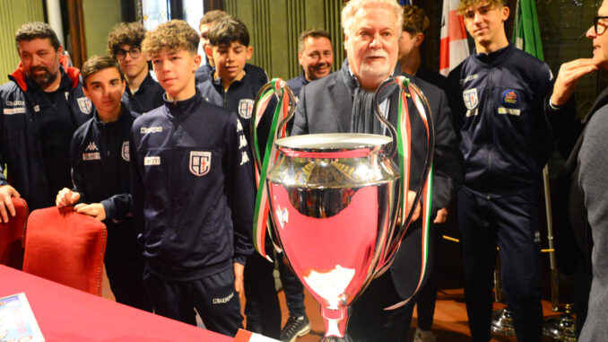 L'Alba calcio festeggia la Coppa Italia di Eccellenza piemontese in Municipio