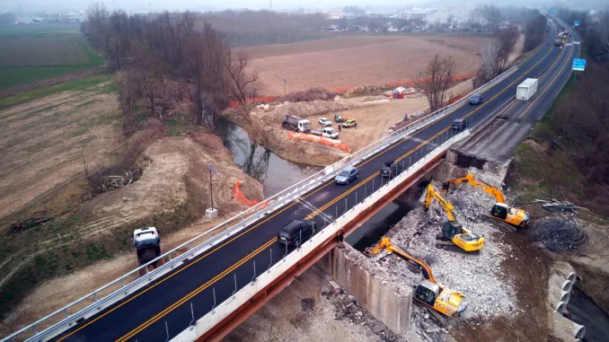 Tangenziale di Asti: completata la demolizione del viadotto in direzione del capoluogo
