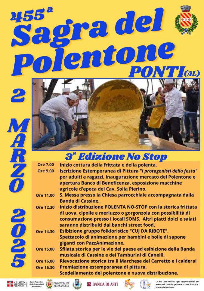 Al via la saga dei polentoni nella Langa astigiana: il primo è quello di Ponti 1