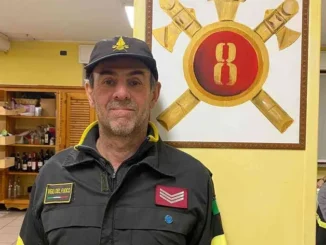 Vigili del fuoco di Asti, il coordinatore Roberto Patelli ha raggiunto la pensione
