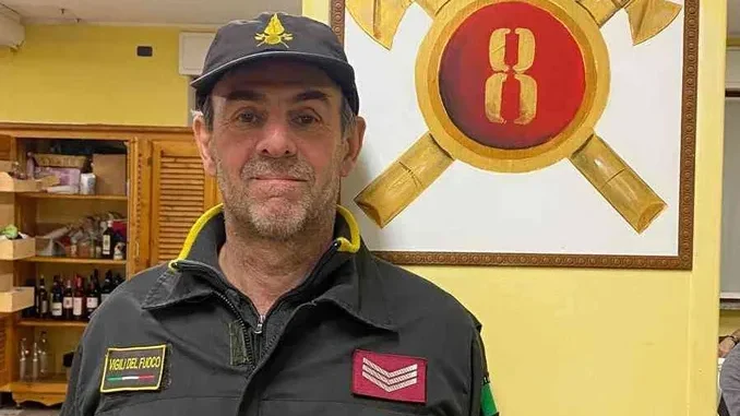 Vigili del fuoco di Asti, il coordinatore Roberto Patelli ha raggiunto la pensione