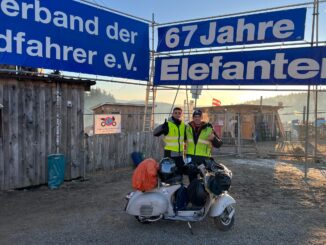 900 chilometri su una Vespa del 1962 per il raduno tedesco 2
