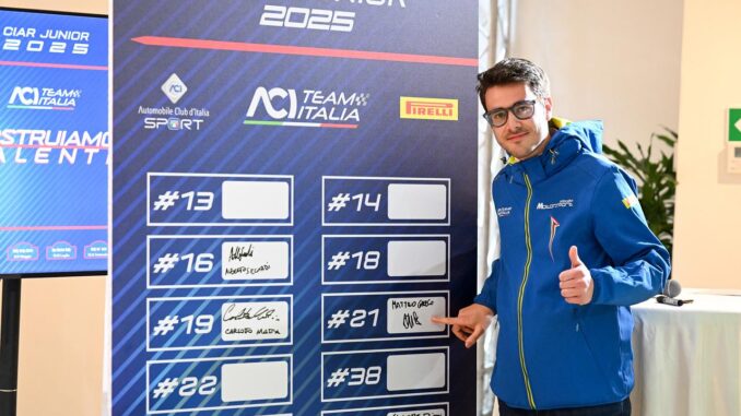 matteo greco Matteo Greco ci crede: a Foligno per iniziare il Ciar Junior 2025